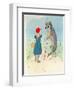 Illustration for 'Little Red Riding Hood' by Charles Perrault (1628-1703)-A. Vimar-Framed Giclee Print