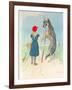 Illustration for 'Little Red Riding Hood' by Charles Perrault (1628-1703)-A. Vimar-Framed Giclee Print