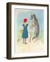 Illustration for 'Little Red Riding Hood' by Charles Perrault (1628-1703)-A. Vimar-Framed Giclee Print