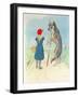 Illustration for 'Little Red Riding Hood' by Charles Perrault (1628-1703)-A. Vimar-Framed Giclee Print