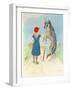 Illustration for 'Little Red Riding Hood' by Charles Perrault (1628-1703)-A. Vimar-Framed Giclee Print