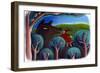 Illustration for Little Red Riding Hood (Pastel)-Patrizia La Porta-Framed Giclee Print