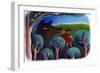 Illustration for Little Red Riding Hood (Pastel)-Patrizia La Porta-Framed Giclee Print