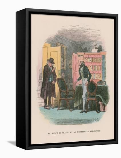 Illustration for Martin Chuzzlewit-Hablot Knight Browne-Framed Stretched Canvas