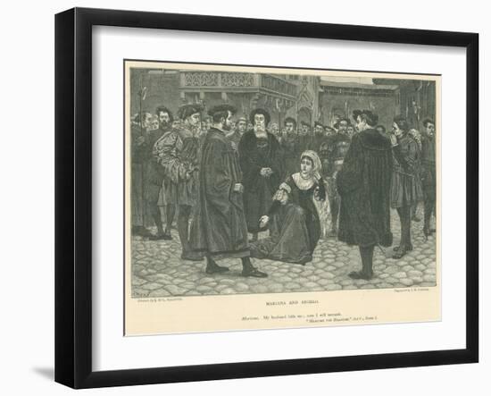 Illustration for Measure for Measure-J.M.L. Ralston-Framed Giclee Print