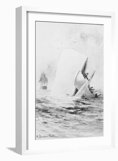 Illustration for Moby Dick by A. Burnham Shute-null-Framed Giclee Print