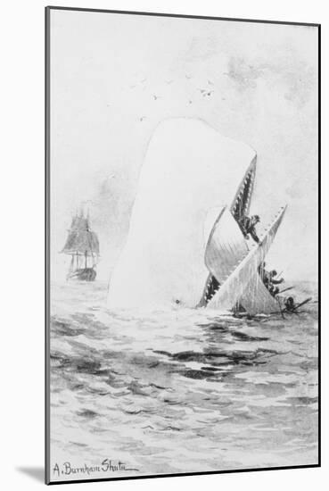 Illustration for Moby Dick by A. Burnham Shute-null-Mounted Giclee Print