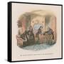 Illustration for Nicholas Nickleby-Hablot Knight Browne-Framed Stretched Canvas