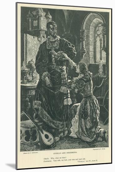 Illustration for Othello-Charles Gregory-Mounted Giclee Print