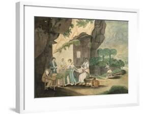 Illustration for Paul Et Virginie, Novel by Jacques-Henri Bernardin De Saint-Pierre-null-Framed Giclee Print