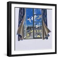 Illustration for 'Peter Pan' by J.M. Barrie-Anne Grahame Johnstone-Framed Giclee Print