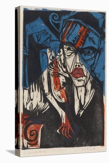Illustration for 'Peter Schlemihl' by Adalbert Von Chamisso, 1915-Ernst Ludwig Kirchner-Stretched Canvas