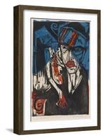 Illustration for 'Peter Schlemihl' by Adalbert Von Chamisso, 1915-Ernst Ludwig Kirchner-Framed Giclee Print