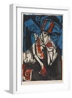 Illustration for 'Peter Schlemihl' by Adalbert Von Chamisso, 1915-Ernst Ludwig Kirchner-Framed Giclee Print