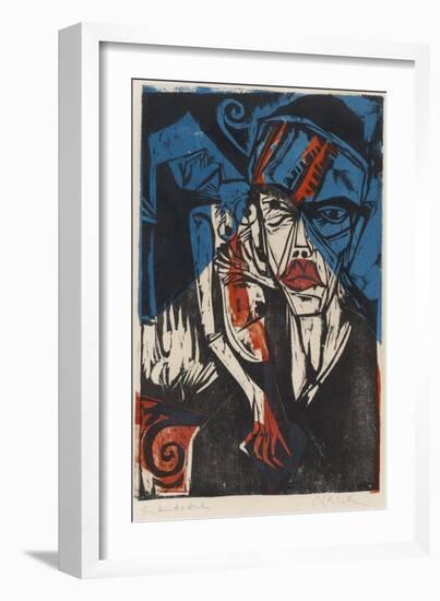 Illustration for 'Peter Schlemihl' by Adalbert Von Chamisso, 1915-Ernst Ludwig Kirchner-Framed Giclee Print