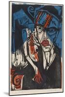 Illustration for 'Peter Schlemihl' by Adalbert Von Chamisso, 1915-Ernst Ludwig Kirchner-Mounted Giclee Print