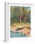 Illustration for Robinson Crusoe-Howard Davie-Framed Giclee Print