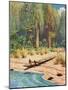 Illustration for Robinson Crusoe-Howard Davie-Mounted Giclee Print