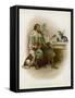 Illustration for Robinson Crusoe-Joseph Finnemore-Framed Stretched Canvas