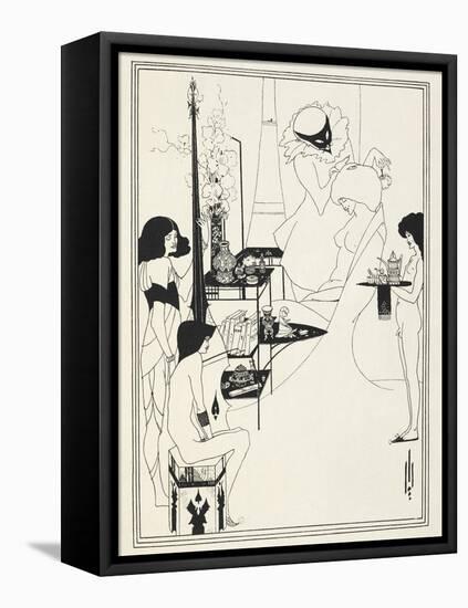 Illustration for Salome by Oscar Wilde, 1906-Aubrey Beardsley-Framed Stretched Canvas