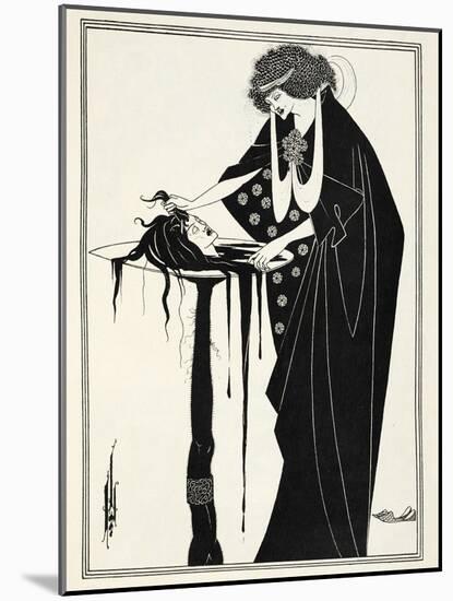 Illustration for Salome by Oscar Wilde, 1906-Aubrey Beardsley-Mounted Giclee Print