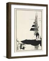 Illustration for Salome by Oscar Wilde, 1906-Aubrey Beardsley-Framed Giclee Print