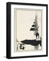 Illustration for Salome by Oscar Wilde, 1906-Aubrey Beardsley-Framed Giclee Print