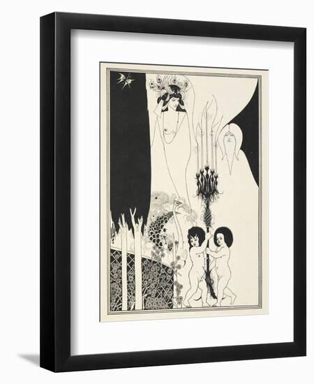 Illustration for Salome by Oscar Wilde, 1906-Aubrey Beardsley-Framed Premium Giclee Print