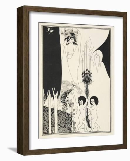 Illustration for Salome by Oscar Wilde, 1906-Aubrey Beardsley-Framed Giclee Print