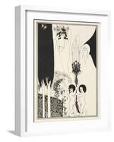 Illustration for Salome by Oscar Wilde, 1906-Aubrey Beardsley-Framed Giclee Print