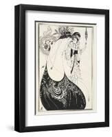 Illustration for Salome by Oscar Wilde, 1906-Aubrey Beardsley-Framed Premium Giclee Print