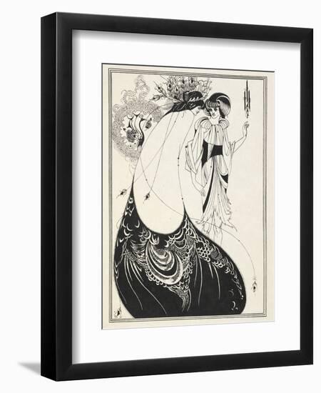 Illustration for Salome by Oscar Wilde, 1906-Aubrey Beardsley-Framed Premium Giclee Print