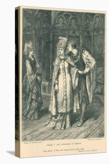 Illustration for Shakespeare's King Henry V-Frank Bernard Dicksee-Stretched Canvas