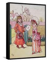 Illustration for 'St. Valentines Day' 1914-Kate Greenaway-Framed Stretched Canvas