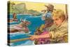 Illustration for Swiss Family Robinson-null-Stretched Canvas