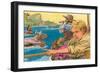 Illustration for Swiss Family Robinson-null-Framed Giclee Print