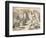 'Illustration for the chapter 'a Caucus-Race and a long tail'. Alice and various creatures, such as-John Tenniel-Framed Giclee Print