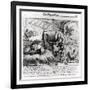 Illustration for "The Dog and the Ox", from Aesop's Fables, 1666-Francis Barlow-Framed Giclee Print