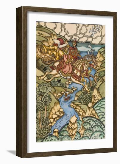 Illustration for the Fairy Tale Marya Morevna, 1913-1915-Ivan Yakovlevich Bilibin-Framed Giclee Print