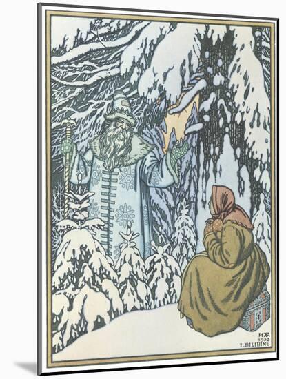 Illustration for the Fairy Tale Morozko, 1932-Ivan Yakovlevich Bilibin-Mounted Giclee Print