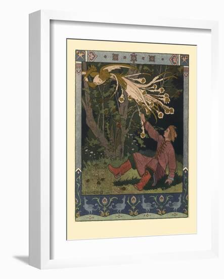 Illustration for the Fairy Tale of Ivan Tsarevich, the Firebird, and the Gray Wolf, 1902-Ivan Yakovlevich Bilibin-Framed Giclee Print