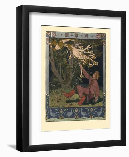 Illustration for the Fairy Tale of Ivan Tsarevich, the Firebird, and the Gray Wolf, 1902-Ivan Yakovlevich Bilibin-Framed Giclee Print