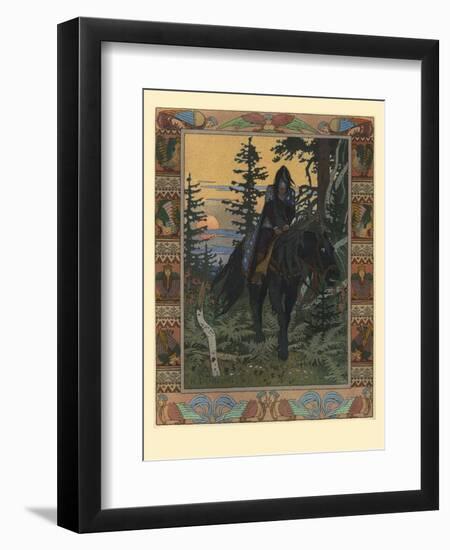 Illustration for the Fairy Tale of Vasilisa the Beautiful and White Horseman, 1900-Ivan Yakovlevich Bilibin-Framed Giclee Print