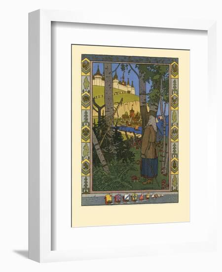 Illustration for the Fairy Tale the Feather of Finist the Falcon, 1901-1902-Ivan Yakovlevich Bilibin-Framed Giclee Print