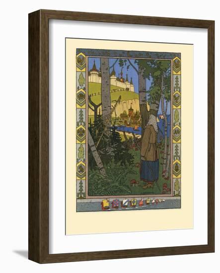 Illustration for the Fairy Tale the Feather of Finist the Falcon, 1901-1902-Ivan Yakovlevich Bilibin-Framed Giclee Print
