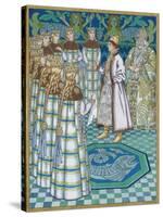 Illustration for the Fairy Tale Vasilisa the Beautiful-Ivan Yakovlevich Bilibin-Stretched Canvas