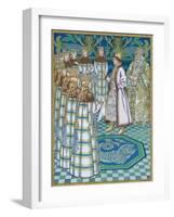 Illustration for the Fairy Tale Vasilisa the Beautiful-Ivan Yakovlevich Bilibin-Framed Giclee Print