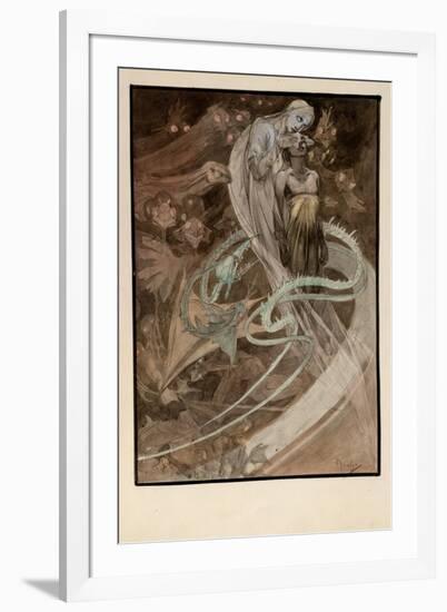 Illustration for the Illustrated Edition Le Pater-Alphonse Mucha-Framed Giclee Print