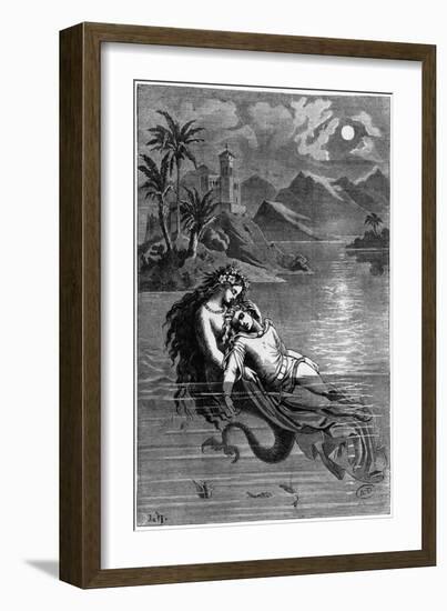 Illustration for "The Little Mermaid" from Fairy Tales by Hans Christian Andersen 1869-null-Framed Giclee Print