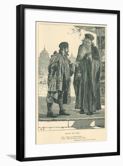 Illustration for the Merchant of Venice-null-Framed Giclee Print